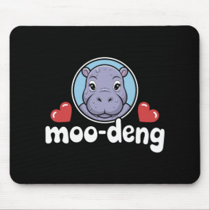 Tapis De Souris Moo Deng Pig cochon rebondissant en image thaï béb