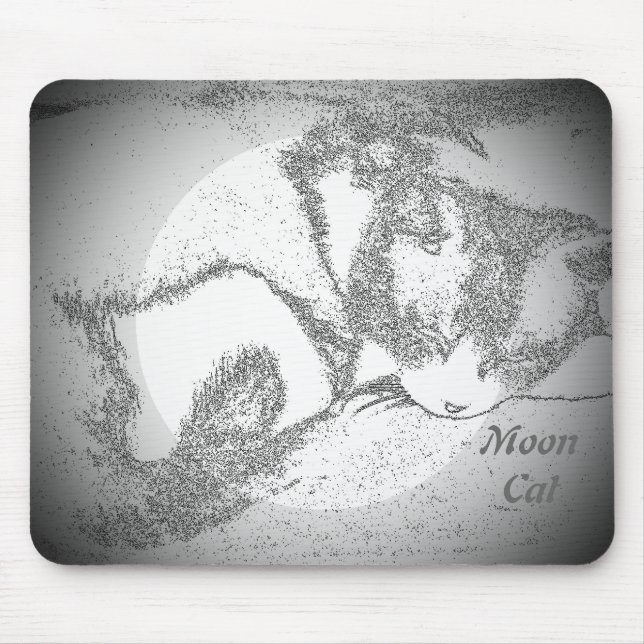 Tapis De Souris Moon Chat Digital Photo pad (Devant)