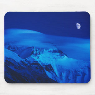 Tapis De Souris Moon Over Mt. Everest Tibet
