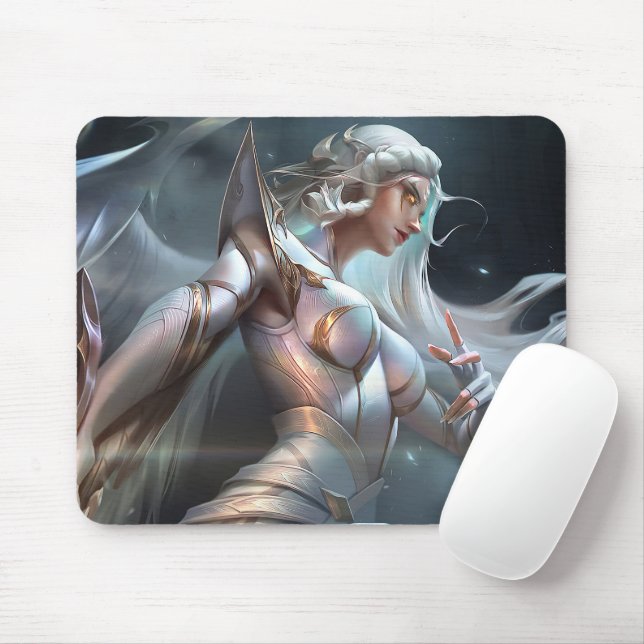 Tapis De Souris Moon Scorn Gaming Mousepad | Thème Night Warrior (Avec souris)