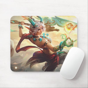 Tapis De Souris Moon Scorn Gaming Mousepad   Thème Night Warrior