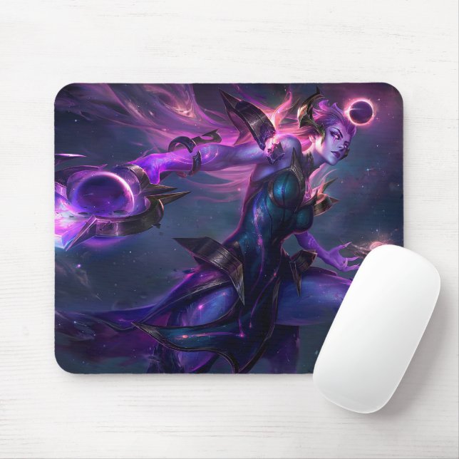 Tapis De Souris Moon Scorn Gaming Mousepad | Thème Night Warrior (Avec souris)