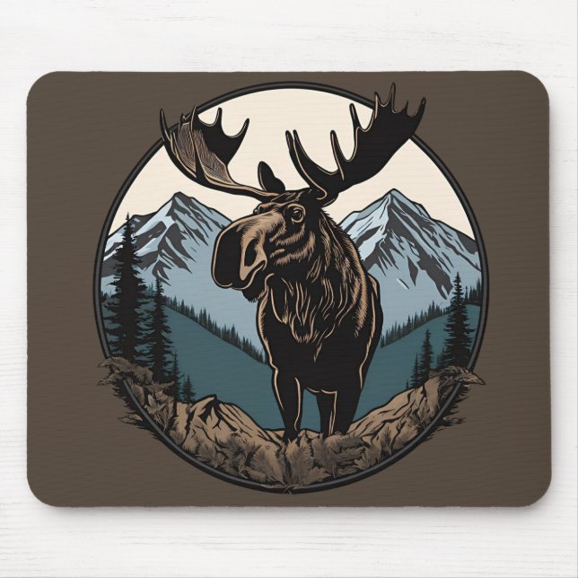 Tapis De Souris Moose Mountain (Devant)
