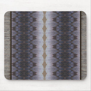 Tapis De Souris Moquette à motif bleu et gris Brown