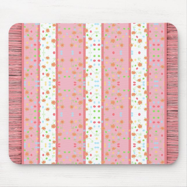 Tapis De Souris Moquette à motifs floraux plus doux (Devant)