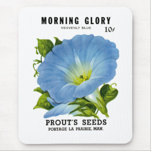 Tapis De Souris Morning Glory Vintage Seed Packet