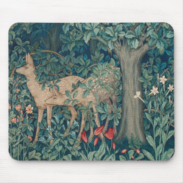 Tapis De Souris Morris Tapestry Forest Pair of Deer (Devant)