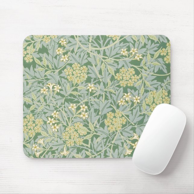 Tapis De Souris Morris Vine & Jasmine Jardin Fleur Classique (Avec souris)