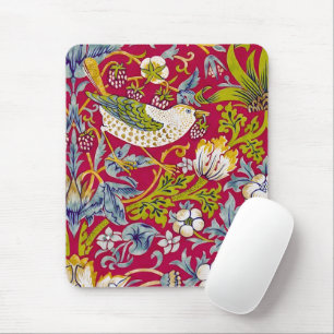 Tapis De Souris Morris Voleur de Fraises Rouge Framboise Citron Fl