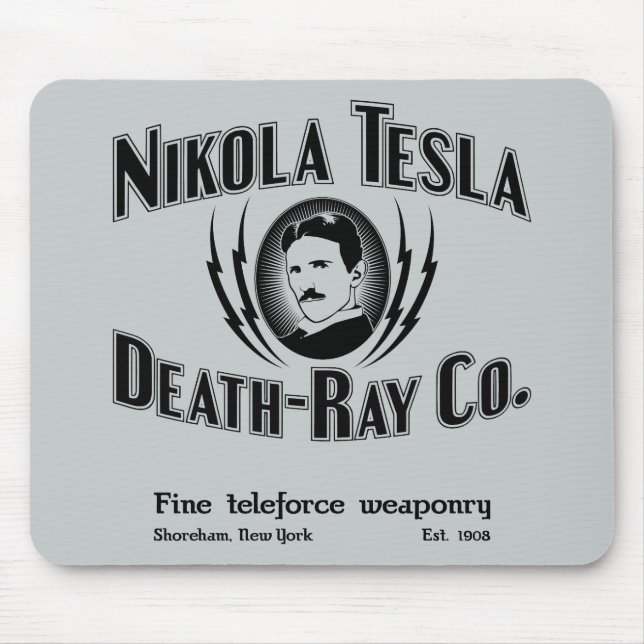 Tapis De Souris Mort-Rayon Cie. de Nikola Tesla (Devant)