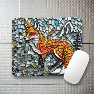Tapis De Souris Mosaic Carrelage Fox Wildlife Art