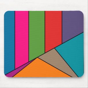 Tapis De Souris MOSAIC rayures triangles couleur III + vos idées