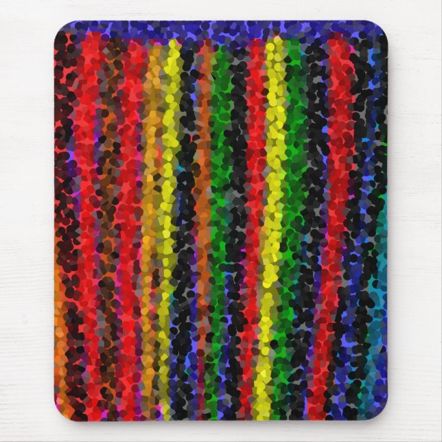 Tapis De Souris Mosaic Stripes Mousepad (Devant)