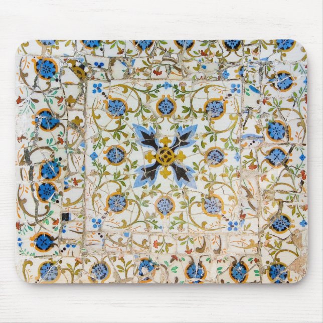Tapis De Souris Mosaïque cassée Mousepad de tuile (Devant)
