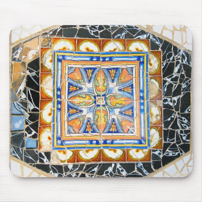 Tapis De Souris Mosaïque cassée Mousepad de tuile (Devant)