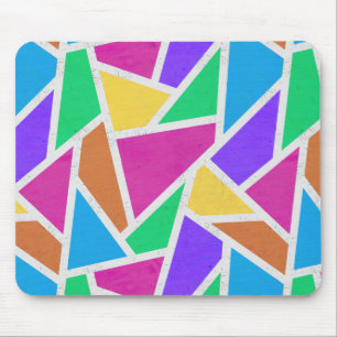 Tapis De Souris Mosaïque de couleurs vives arc-en-ciel