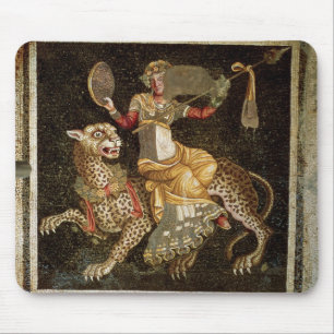 Tapis De Souris Mosaïque de Dionysus montant une ANNONCE du