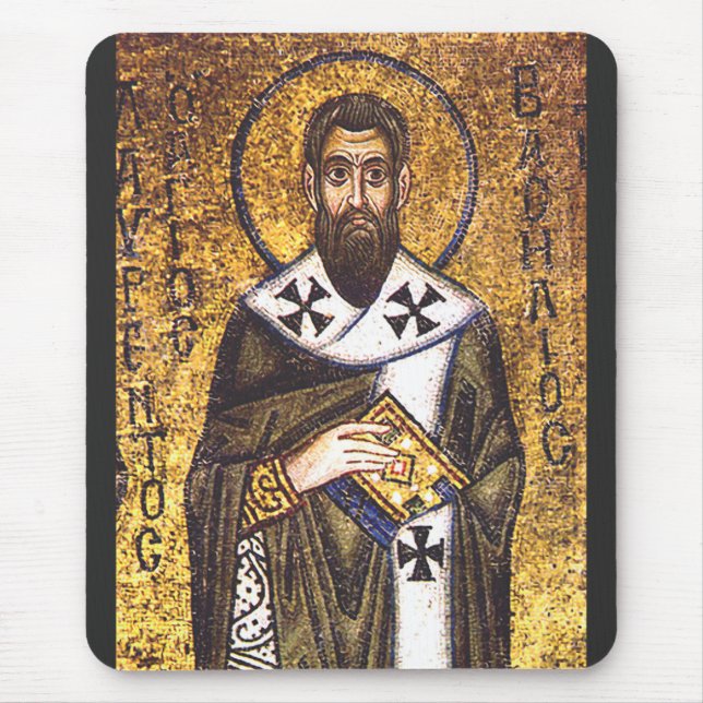 Tapis De Souris Mosaïque de saint Basile le Grand (Devant)