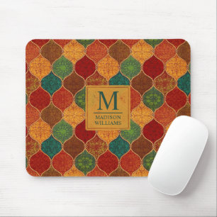 Tapis De Souris Mosaique géométrique marocaine sans couture modèle