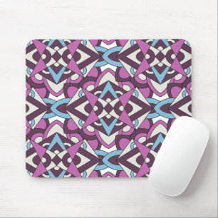 Tapis De Souris Mosaïque Géométrique Moderne – Motif de Couleur Ab