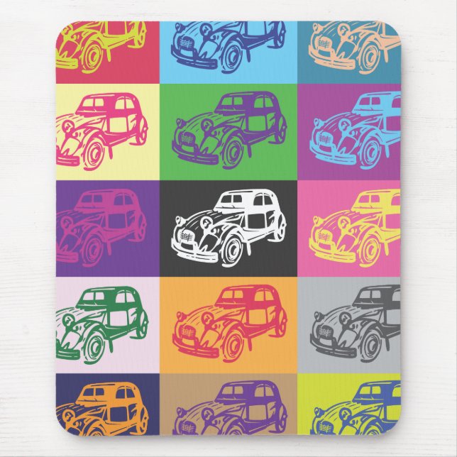 Tapis De Souris Mosaïque Mousepad de Citroen 2CV (Devant)