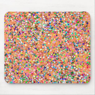 Tapis De Souris Mosaïque multicolore Parties scintillant moderne G