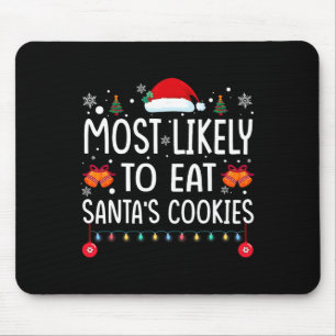 Tapis De Souris Most Likely To Eat Santas