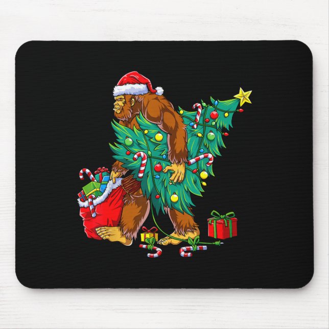 Tapis De Souris Most Wonderful Christmas Co Bigfoot Christmas Tree (Devant)