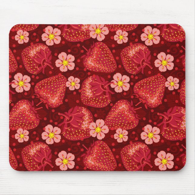 Tapis De Souris Motif 2 2 de fraise (Devant)