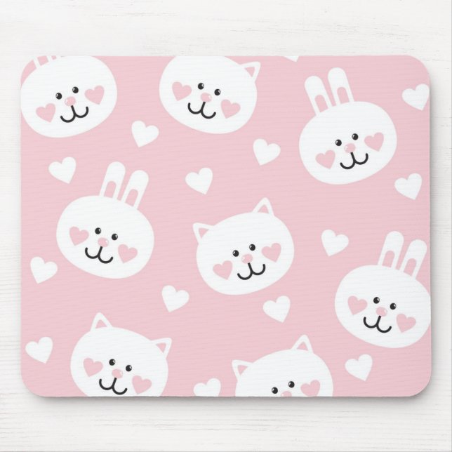 Tapis De Souris Motif 2 d'amour (Devant)