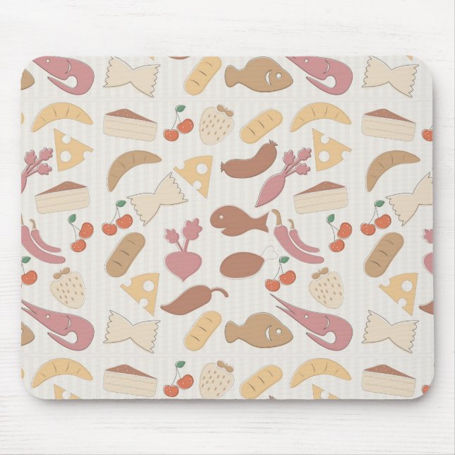 Tapis De Souris Motif 2 de nourriture (Devant)