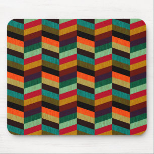 Tapis De Souris Motif à carreaux bicolores colorés