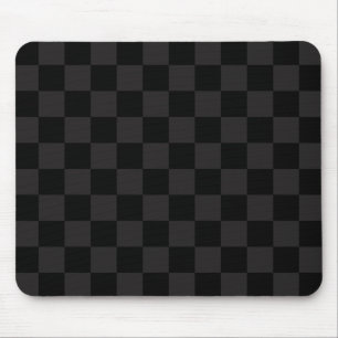 Tapis De Souris Motif à carreaux noir et gris foncé monotone