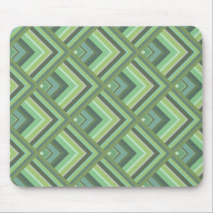 Tapis De Souris Motif à échelle à rayures vert olive