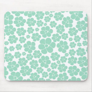 Tapis De Souris Motif à fleurs - Vert (Monnaie)