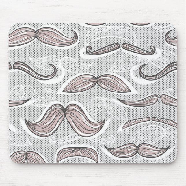 Tapis De Souris Motif à la mode de moustache (Devant)