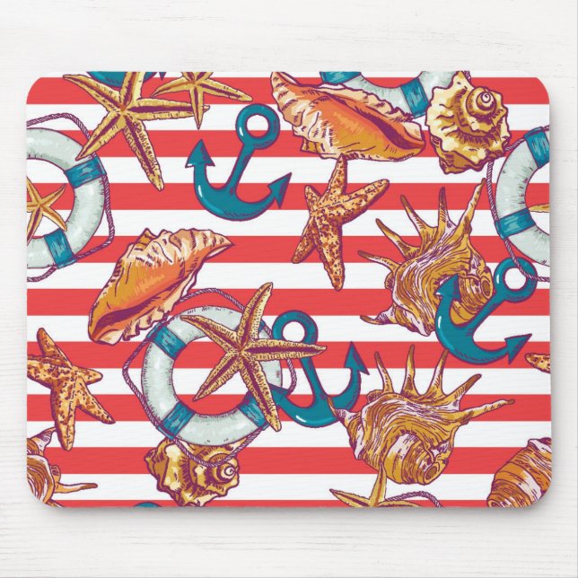 Tapis De Souris Motif à la mode de plage (Devant)