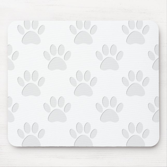 Tapis De Souris Motif à mâcher de chien coupé en papier (Devant)