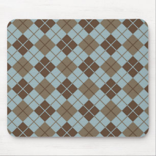 Tapis De Souris Motif à motifs de losanges dans le bleu et le