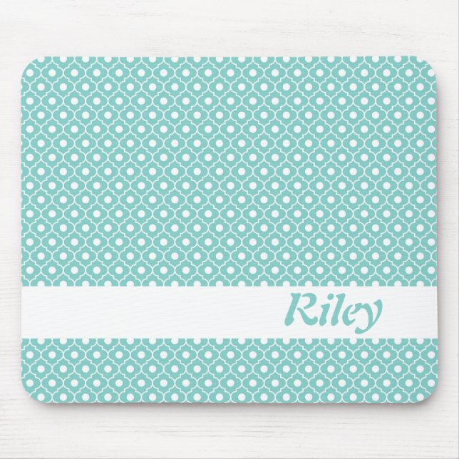 Tapis De Souris Motif à motifs de losanges Mousepad de fleur (Devant)