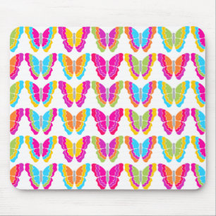 Tapis De Souris Motif à papillon arc-en-ciel mignon