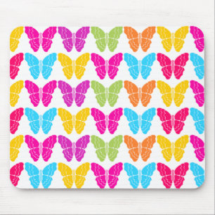 Tapis De Souris Motif à papillon arc-en-ciel mignon