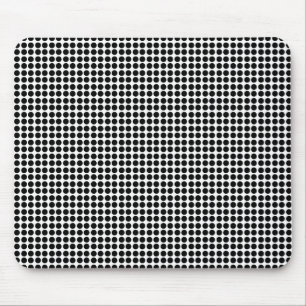 Tapis De Souris Motif à petits pois noirs