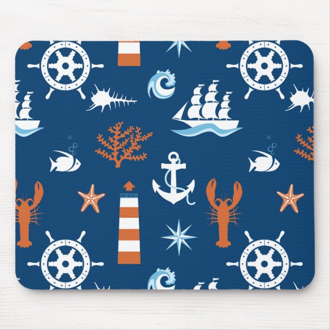 Tapis De Souris Motif à thème marin 1 (Devant)