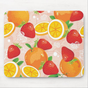 Tapis De Souris Motif abstrait avec la fraise