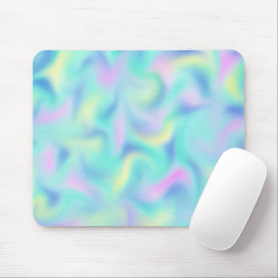 Tapis De Souris Motif Abstrait Blurred Pretty Pastel Swirls