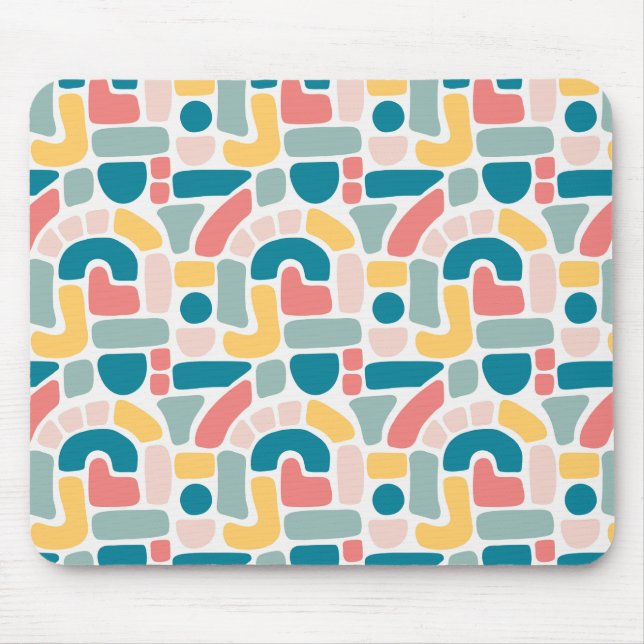 Tapis De Souris Motif Abstrait coloré (Devant)