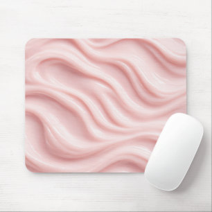 Tapis De Souris Motif Abstrait Crème Rose