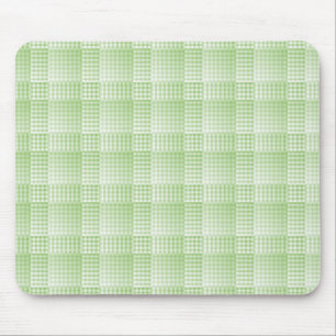Tapis De Souris Motif abstrait damier vert blanc