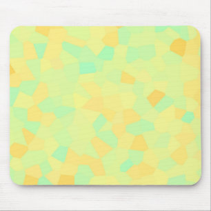 Tapis De Souris motif Abstrait de formes jaune et verte